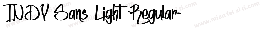 INDY Sans Light Regular字体转换
